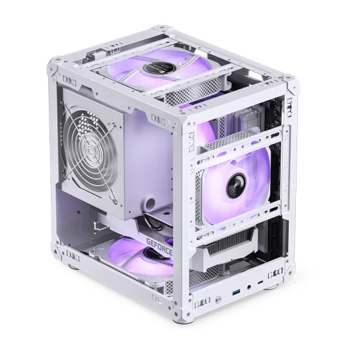 Корпус без блока питания/ Case JONSBO C6-ITX, Micro-Tower, no fan, 1xUSB-A 3.0 + 1xUSB-C 3.1, mDTX, mITX White (C6-ITX WHITE) фото 2