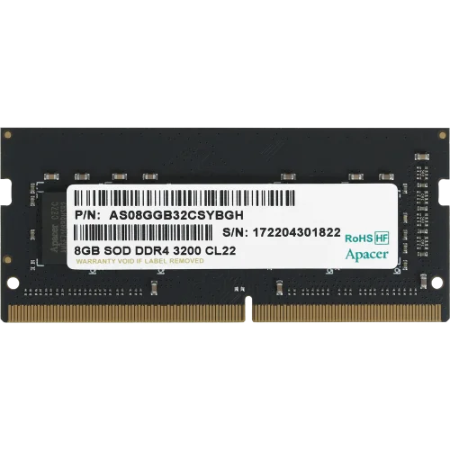 Модуль памяти SODIMM 8GB DDR4-3200 ES.08G21.GSH APACER