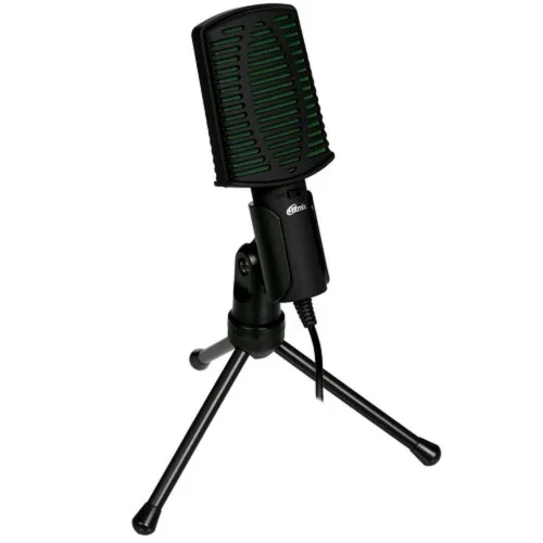 RITMIX RDM-126 PRO Black-Green {конденсаторный, всенаправленный, -30±3dB (0dB=1V / Pa на 1kHz), 50Hz-16kHz, ?2.2 k?, 3,5 мм, 1,8 м, пластик}