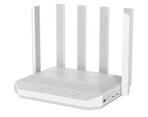Маршрутизатор/ Netcraze Hero 5G Мультигигабитный интернет-центр с модемом 5G, двумя слотами для SIM-карт, Mesh Wi-Fi 6 AX3000, Smart-коммутатором 1?2.5G и 4?1G, многофункциональными портами USB 3.0 и (NETCRAZE HERO 5G (NC-4110))