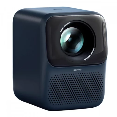 Проектор Wanbo Projector T2 max blue (LCD, 1920x1080, 450Lm, 1.2:1, 3000:1, Smart TV, Android 9.0, 1+16GB, HDMI, USB, Wi-Fi, BT) (6970885350351)