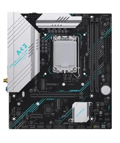 MAXSUN MS-B760M GAMING WIFI ACE D4 (Socket 1700, mATX, 2*DDR4(64b), DP/HDMI, 3*SATA3, 2*M.2, 1xPCI-E x16 /1xPCI-E x4, 2*USB 2.0, 4*USB 3.2 GEN2, LAN 1*1G, Bluetooth, Wi-Fi 802.11ax, RTL) фото 2