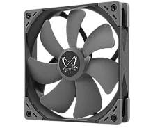 Кулер для корпуса/ Case Cooler Scythe Kaze Flex 140 Square (140x140x27mm, 4-pin PWM, 100.8CFM, 26.45dBA, 1800RPM, Black) (KF1425FD18S-P)
