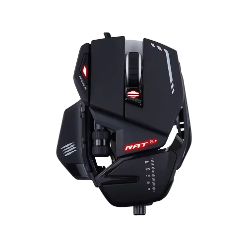 Мышь игровая Mad Catz R.A.T. 6+, PMW3360, Omron, 11 кнопок, 12000 dpi, RGB подсветка (MR04DCINBL000-0) фото 2