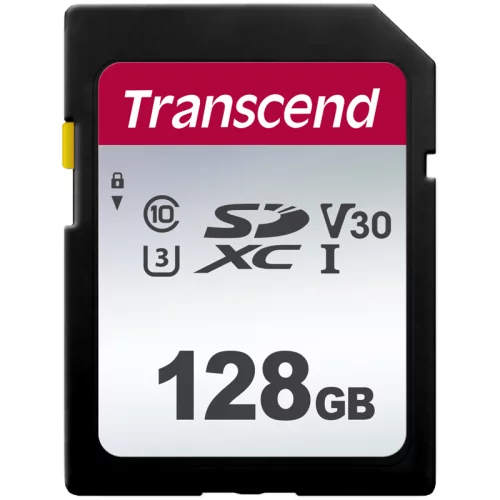 Карта памяти/ Transcend 128GB SDXC Class 10 UHS-I U3 R95, W45MB/s (TS128GSDC300S)