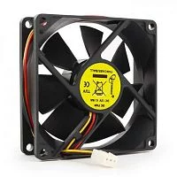 Вентилятор в корпус Gembird Вентилятор Gembird FANCASE/ BALL 80x80x25, подшипник, 3 pin, провод 30 см {100} (FANCASE/BALL)