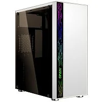 Ginzzu A390 White Window RGB подсветка 1*USB 3.0, 2*USB 2.0, AU (A390#NTL)