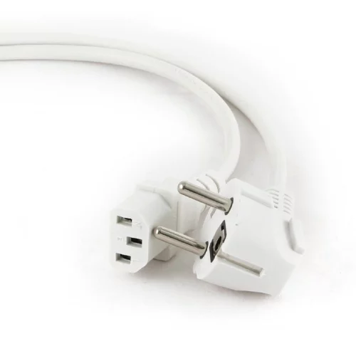 Кабель питания Cablexpert Schuko-C13, VDE, 3х0.75мм2, 10А, с заземлением, 1.8м, белый, пакет [PC-186W-VDE]