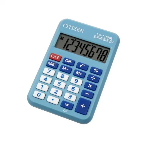 Калькулятор карманный Citizen Cool4School LC-110NRBL (LC-110NRBL) Калькулятор карманный Citizen Cool4School LC-110NRBL голубой 8-разр.