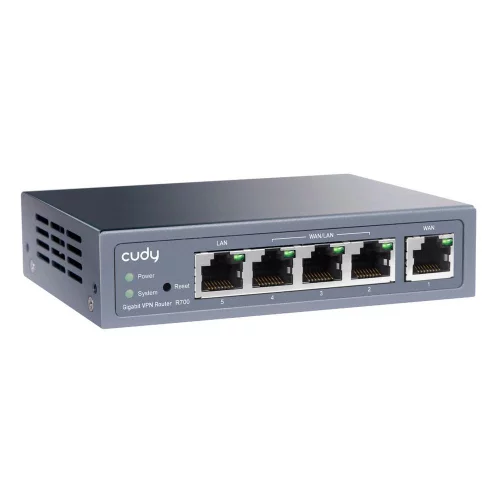 Маршрутизатор/ Gigabit Multi-WAN VPN Router, 1 GbE WAN, 1GbE LAN, 3 Configurable WAN/LAN, Load balancing, Link Backup, Zerotier/Wireguard/OpenVPN/IPSec/L2TP/PPTP VPN Server and Client, Zerotier, IPv6, TR069/098/TR181/TR111, DNS over (R700) фото 3