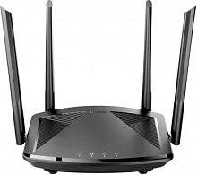 Маршрутизатор/ DIR-X1860/RU/R1A AX1800 Wi-Fi 6 Router, 1000Base-T WAN, 3x1000Base-T LAN, 4x5dBi external antennas