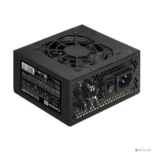 Exegate EX292282RUS Блок питания 550W ExeGate M550 (SFX, APFC, КПД 87% (80 PLUS Silver), 8cm fan, 24pin, (4+4)pin, 2xPCI-E, 3xSATA, 2xIDE, black)