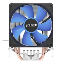 Кулер для процессора/ CPU Cooler PCCooler S93 V2 (100W, 3-pin, 125mm, Al/Cu, 2x6mm, 1x92mm, 48CFM, 22dBA, 2200RPM, S: 1700/1200/115X, AM5/AM4, silver, black)