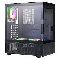 1STPLAYER MIKU Mi7-A ARGB Black / ATX / 3x120mm ARGB fans / Mi7-A-BK-2FC7R-1FC7