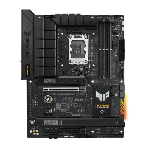 Материнская плата ASUS TUF GAMING B760-PLUS WIFI, LGA1700, B760, 2*DDR5, HDMI+DP, 4xSATA3 + RAID, M2, Audio, Gb LAN, USB 3.2, USB 2.0, ATX; 90MB1ER0-M0EAY0