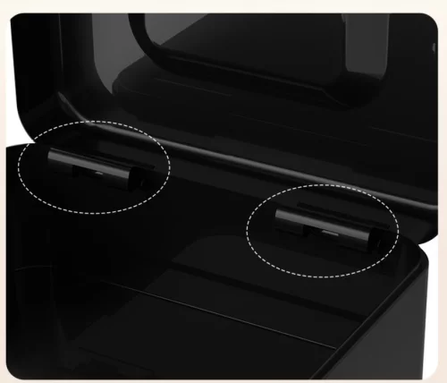 Ящик для денег Deli ET500 90x200x160 черный металл 1.2кг фото 4