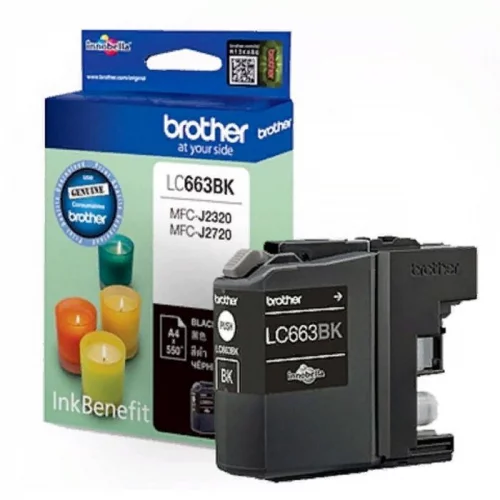 Картридж струйный Brother LC663BK, черный, 600 стр., для Brother MFC-J2320/ J2720