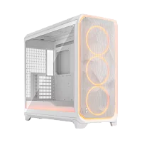 Корпус Компьютер без блока питания/ Case Fractal Design Meshify 3 XL Ambience Pro RGB TG Clear Tint, Full-Tower, 3x140mm ARGB, 2xUSB-A 3.2 + 1xUSB 3.2 Type-C SSI-EEB, SSI-CEB, E-ATX, ATX, mATX, mITX, White (FD-C-MES3X-05)