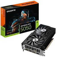 Видеокарта Gigabyte RTX5050 WINDFORCE OC V2 8GB GDDR6 128bit 2xDP 2xHDMI 2FAN RTL (GV-N5050WF2OCV2-8GD)