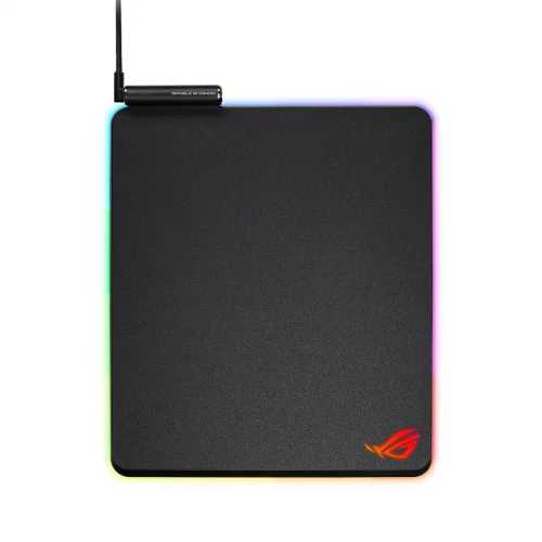 Игровой коврик для мышки Asus NH02 ROG BALTEUS черный Aura Sync USB (90MP0110-B0UA00)