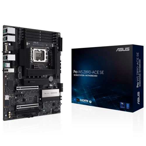 Материнская плата ASUS PRO WS Z890-ACE SE LGA1851 ATX 4хDDR5 3xPCIEx16 4xM.2 Thunderbolt USB-C HDMI 2.5GLAN 10GLAN (90MB1JC0-M0EAY0)