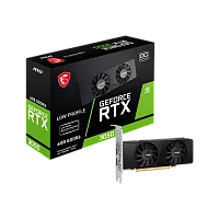 Видеокарта/ VGA MSI NVIDIA GeForce RTX 3050 LP 6G OC 6GB, GDDR6/96-bit, PCIe 4.0, 2xHDMI 2.1, 1xDP, 2.1-slot