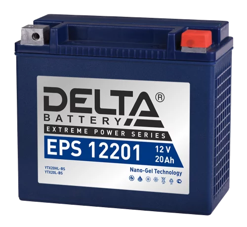 Стартерная АКБ Delta EPS 12201 (12V, 23Ah)