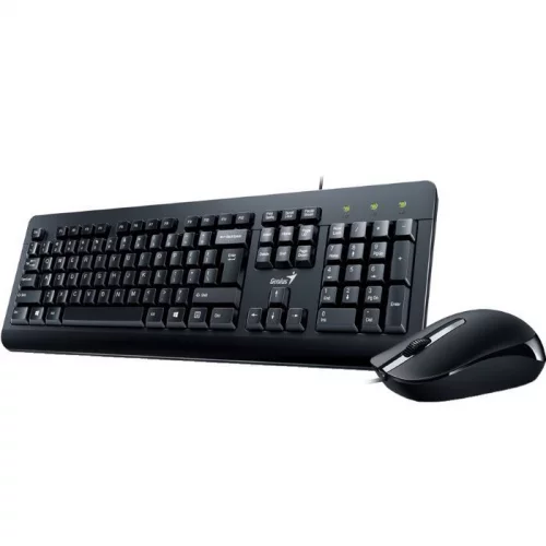 Клавиатура и мышь Genius Combo KM-160 Wired, USB, Black, keyboard KB-115, mouse DX-160 (31330001415)
