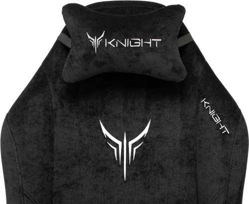 Кресло игровое Knight N1 Fabric черный Light-20 с подголов. крестов. металл (KNIGHT N1 BLACK) фото 3
