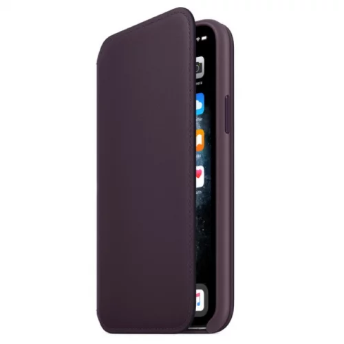 Чехол Apple для iPhone 11 Pro Leather Folio кожанный спелый баклажан (MX072ZM/A) фото 2