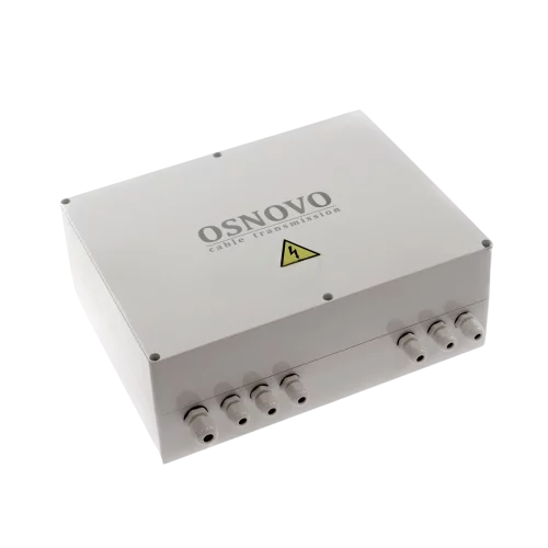 Уличный коммутатор OSNOVO SW-80402-WL(port 90W) Уличный управляемый (L2+) PoE коммутатор на 6 портов. Порты: 4 x GE (10/100/1000Base-T) с PoE (до 90W) + 2 x GE SFP (1000Base-X). Соответствует стандартам PoE IEEE 802.3af