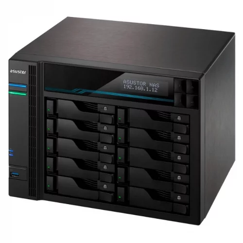 Сетевое хранилище Asustor AS7110T/ Xeon E-2224/ 8GB/ noHDD (up 10 LSFF),/ 10x 1GbE + 3x 2,5 Gb (90IX01D1-BW3S1) фото 3