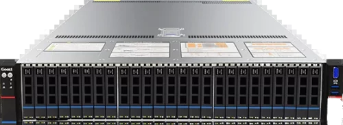 Серверная платформа/ Gooxi SR201-D25RE-G2 2u 25 bay platform with expander backplane, based on AMD 9004; 2x 2.5 rear SAS/ SATA; 2x 2.5 rear NVMe ; 2xPCIe 4.0x16; 4xPCIe 4.0x8 ; 2x1300W psu RAIL kits; (0.96.002.1049)