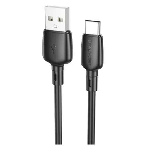 BOROFONE BX93/ USB кабель Type-C/ 1m/ 3A/ Black (B-03155)
