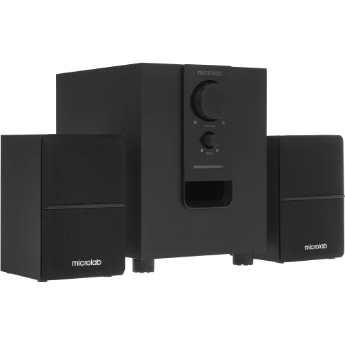 Акустическая система/ Колонки Microlab M-106BT (2.1; 2,5 Вт х 2 + 5 Вт, Вход: Bluetooth, 3,5 мм стерео) (6945198855299)