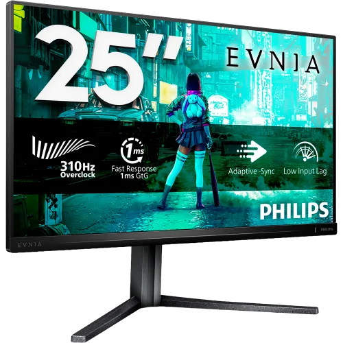 Монитор Philips (25M2N3200U) Монитор Philips 25M2N3200U 24,5 16:9 Fast IPS 1920x1200 300Hz (OC 310Hz) 1ms 400cd 2xHDMI 1xDP HAS 130mm Internal Dark Grey 100x100/ Philips 25M2N3200U 24,5 16:9 Fast IPS 1920x1200 300Hz (OC 310Hz) 1m