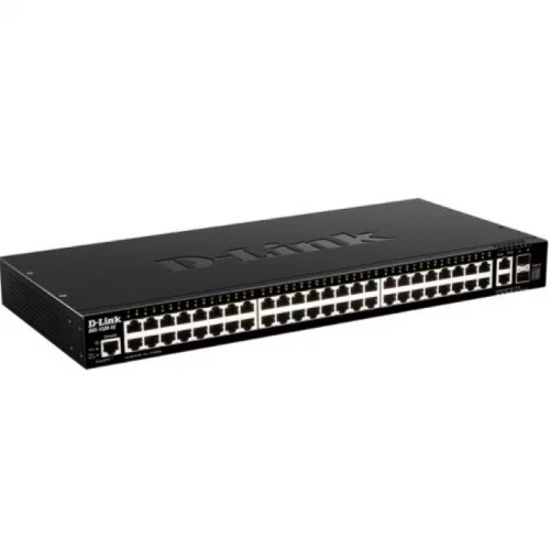 Коммутатор/ DGS-1520-52MP,DGS-1520-52MP/A1A Managed L3 Stackable Switch 44x1000Base-T PoE, 4x2.5GBase-T PoE, 2x10GBase-T, 2x10GBase-X SFP+, PoE Budget 370W (740W with DPS-700), CLI, RJ45 Console, RPS фото 2