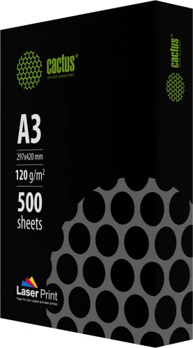 Бумага Cactus CS-LPA3120500 A3 марка A/120г/м2/500л./белый CIE170% для лазерной печати