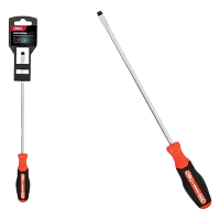 Шлицевая DL3452 SL8x250мм сталь S2, матовый стержень, двухкомпонентная прорезиненная рукоять