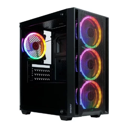 Ginzzu CL630 mATX FAN 4*12FRGB передняя панель Сетка