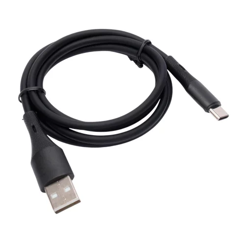 Cablexpert Кабель USB2.0 AM/ Type-C, 3А, 18Вт, QC3.0, силиконовый, медь, 1м, черный, пакет (CC-USB2S-AMCM-1M-BK)