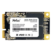 Netac SSD N5M 128GB mSATA SATAIII 3D NAND, R/ W up to 510/ 440MB/ s, TBW 70TB, 3y wty (NT01N5M-128G-M3X)