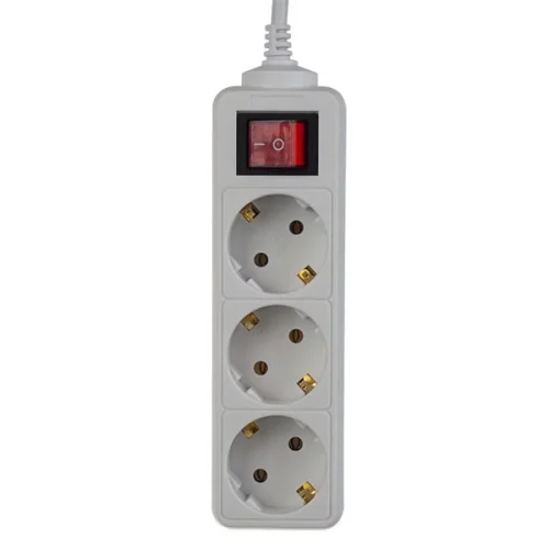 Perfeo Сетевой удлинитель с кнопкой POWERMATE, PF_A4681 (5,0м, 3 розетки, белый (PF-PM-3/5,0-W)) фото 2