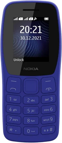 Мобильный телефон Nokia TA-1416 105 DS синий моноблок 1.77 120x160 Series 30+ GSM900/ 1800 Protect (HC1000008)