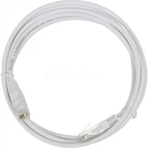 Патч-корд Lanmaster UTP 5E 3м белый (TWT-45-45-3.0-WH)