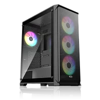 Корпус без блока питания/ Case Raijintek ARCADIA 41-MS4, Midi-Tower, TG, 1x120mm + 3x120mm ARGB, 2xUSB-A 3.0 + 1xUSB-C, ATX, mATX, mITX Black (0R20B00267)