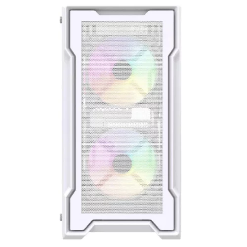Powercase Mistral Micro X3W ARGB, Tempered Glass, 3x 120mm ARGB PWM Fan, белый, mATX (CMMXW-A3) фото 2