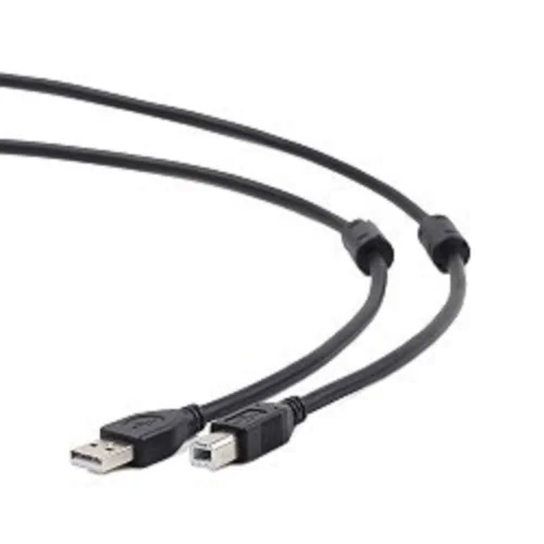 Gembird/ Cablexpert CCF2-USB2-AMBM-15 USB 2.0 Pro Кабель , AM/ BM, 4.5м, экран,2феррит.кольца, черный, пакет