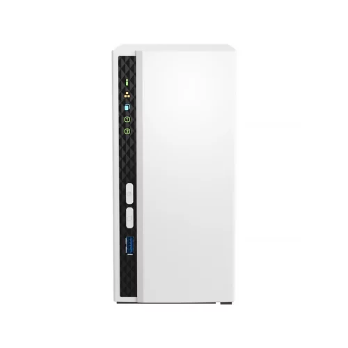 Сетевое хранилище без дисков/ SMB QNAP TS-233 NAS 2 HDD trays. ARM 4-core Cortex-A55 2.0GHz, ram 2 GB (max), 1x1GbE, 2xUSB 2.0 port,1xUSB 3.2 Gen 1