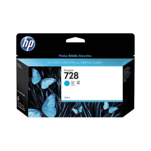 Картридж/ HP 728 130-ml Cyan DesignJet Ink Cartridge (F9J67A)